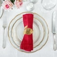 thumbnail image 4 of Gold Leaf Napkin Rings Set of 8, Metal Material, 4 of 8