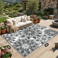 thumbnail image 4 of Findosom 6'x9' Outdoor Rug Patios Rug Waterproof RV Outdoor Rug Camping Rugs Reversible Plastic Straw Rug Large Outdoor Mat Outdoor Area Rug for Camping,Balcony Apartment,Patio,Picnic,Beach, 4 of 9