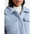 thumbnail image 5 of Time and Tru Women's Boucle Trucker Jacket, Midweight, Sizes XS-2X, 5 of 5