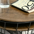 thumbnail image 2 of Round End Tables with Detachable Tabletop and Storage / Convenient for Home Use, 2 of 4