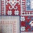 thumbnail image 6 of Safavieh Kazak Caymen Geometric Area Rug, Red/Blue, 6'7" x 6'7" Round, 6 of 10