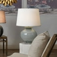 thumbnail image 3 of Jamie Young Co Heirloom Modern Glass/Silk Table Lamp in Cornflower Blue/White, 3 of 3