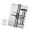 Silver, variant on Heavy Duty Stainless Steel Auto Closing Hinge with Adjustable Tension & Smooth Quiet Operate for Furniture Door