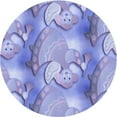 thumbnail image 1 of Ahgly Company Indoor Square Patterned Pastel Blue Area Rugs, 3' Square, 1 of 6