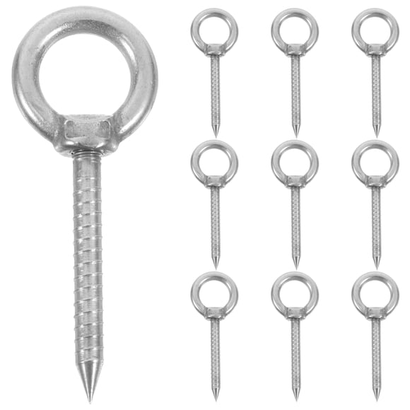 COMPUKAS 10Ud Con Tornillo De Acero Inoxidable Para Colgar Cestas Y Plantas Exteriores