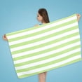 thumbnail image 3 of Godom 1PCS Microfibre Reversible Beach Towel, Colour Woven Striped Bath Towel Quick Drying Sports Beach Towel, 3 of 5