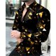 thumbnail image 1 of Camisa de manga larga de lujo para hombre, camisa con botones de solapa, ropa informal con estampado a cuadros de manga larga, cómoda para otoño, 1 of 6