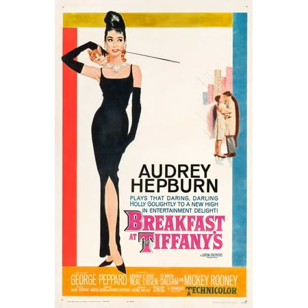 Breakfast at Tiffany's Audrey Hepburn Poster 36 x 24 Movie Actor