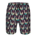 thumbnail image 4 of Kdxio Bohemian Chicken Pattern Mens Casual Shorts - Drawstring Summer Beach Sports Shorts for Men, 4 of 9