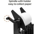 thumbnail image 5 of MUNBYN External Rolls Label Holder, 2 in 1 Fan-Fold Stack Paper Holder for Desktop Office Thermal Label Printer,Black, 5 of 10