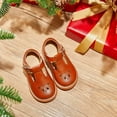 thumbnail image 3 of Toddler Girl Brown Mary Jane Dress Shoes Size 5 - Little Girl Oxford Shoes for Easter Flower Girl Party School Shoes, 3 of 6