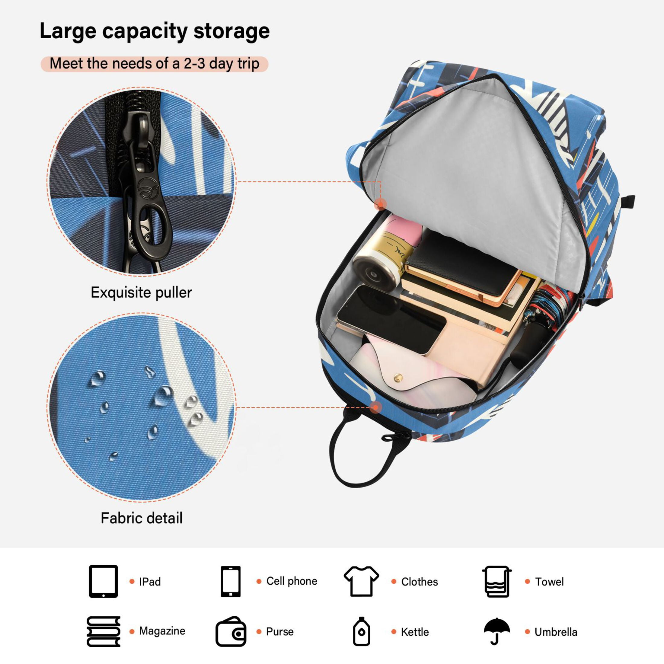 2 Racquet Holder Tennis Backpack Tennis Racket Covers Gym Bags Sea Life Style
