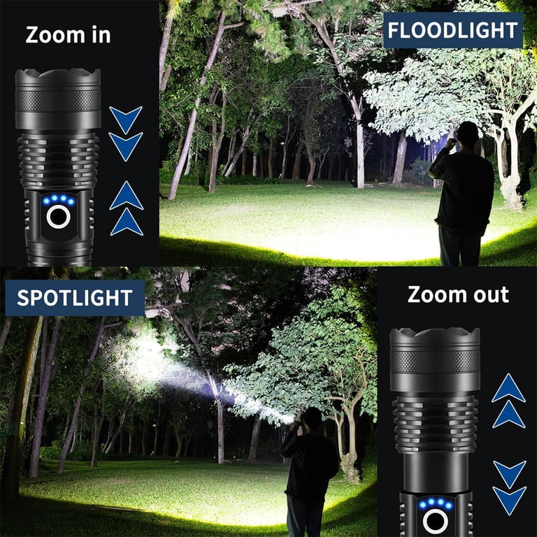 DXIMRX 120000 Lumen Rechargeable LED Flashlight, 2 Pack photo 7