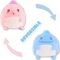 BelugaDesign Dinosaur Plush | Pink Blue Reversible Dino Plushie