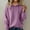 #381-Purple, variant on Wowcloth Womens Long Sleeve Slim Fit Knit Pullover Sweater, Solid Color Hooded Design, Warm & Comfortable for Casual Wear