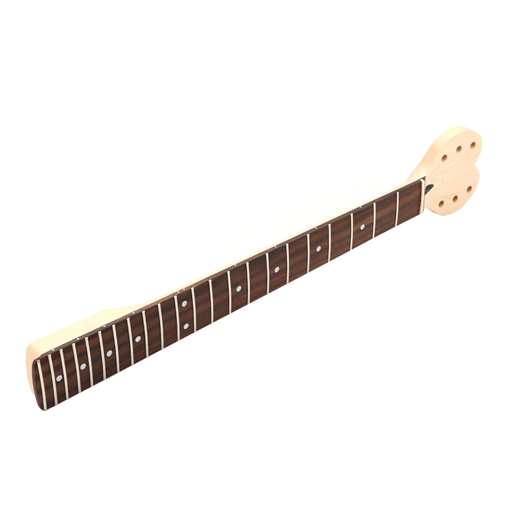 Yokua Electric Guitar Neck Unfinished Guitar Neck String Instrument DIY Parts