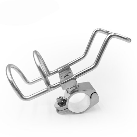 Yokua Rail Mounted Clamps on Marine Rod Holder Stainless Steel Fishing Rod Holder