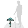 thumbnail image 3 of Chloe Lighting Liaison Tiffany-Style 3-Light Victorian Double Lit Table Lamp with 18" Shade, 3 of 3
