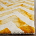 thumbnail image 3 of Safavieh Dip Dye Lara Distressed Wool Runner Rug, Ivory/Gold, 2'3" x 10', 3 of 8
