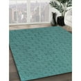 thumbnail image 3 of Ahgly Company Tapis d'Intérieur Lavable en Machine Carré Transitionnel Macaw Bleu Vert, 5 Pieds Carré, 3 of 7