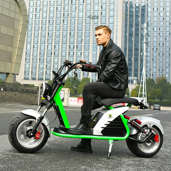 4000W Motor Max Speed 43MPH Max Load 250KG City Coco Fat tire electric scooter Black Stock