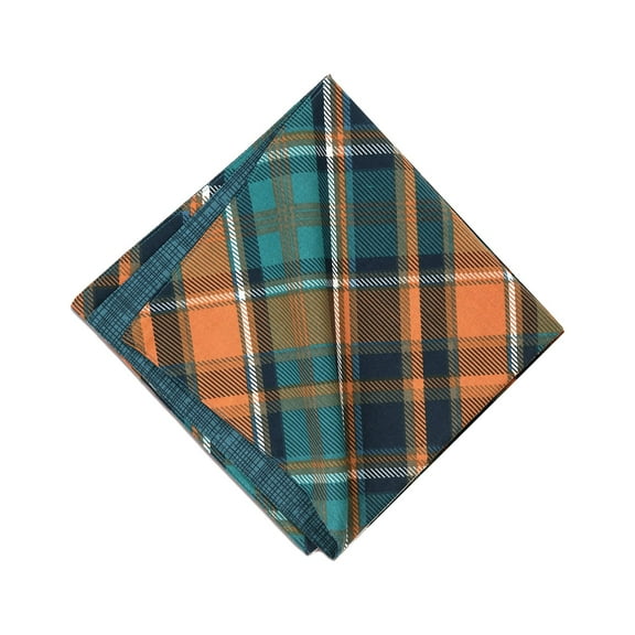 Troy Plaid Cotton Machine Washable Single Cloth Napkin