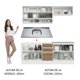 thumbnail image 5 of Cocina Integral con Tarja 200cm Glamy Madesa 09 BlancoMarron, 5 of 10