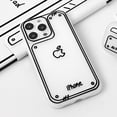 thumbnail image 4 of Funda de teléfono translúcida esmerilada para iPhone, carcasa protectora de silicona, línea bidimensional, cómic, iPhone 13 Pro Max, iPhone 14, 12, 11, XS, XR, X, 4 of 4