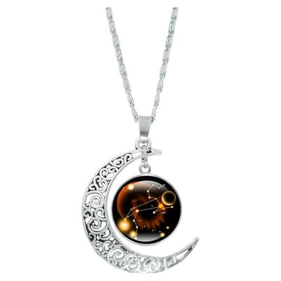 Qonioi 12 Constellation Zodiac Necklace, Astrology Jewelry Gift for Women Mom, Personalized Star Sign Pendant, Zodiac Necklace