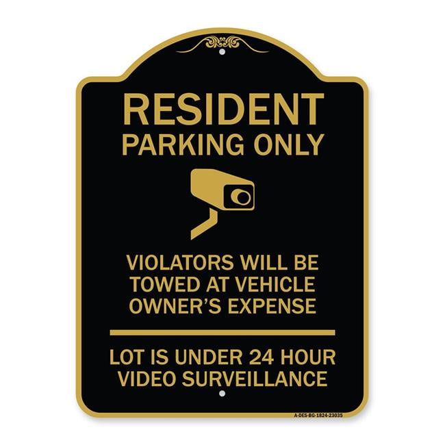 Restaurant Parking Only Sign 18x24 Reserved Spaces for Customers at Restaurants 