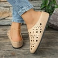 thumbnail image 2 of Xucatan Women's Orthopedic Platform Sandals Comfortable Slip-On Open Toe Wedge Slides for Summer Walking, Casual Arch Support Shoes with Cushioned Sole Gift, 2 of 8