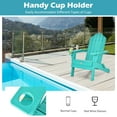 thumbnail image 3 of Patiojoy 2PCS Folding Adirondack Chair Outdoor Adirondack Chair Weather Resistant Lounger for Backyard Porch Poolside Turquoise, 3 of 8