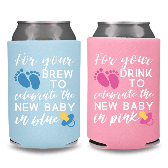 Baby Shower Can Coolers, Baby Shower, Welcoming Baby Coolies, Baby Shower Coolies, Party Favors and Gift Ideas