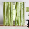 thumbnail image 4 of Bamboo Blackout Curtains 84x84in - Bamboo Knots and Leaves Rod Pocket Soundproof Window Drapes, Dust-Proof Washable Window Treatments for Bedroom Living Room Kitchen Dining Room Kid Room, 4 of 6