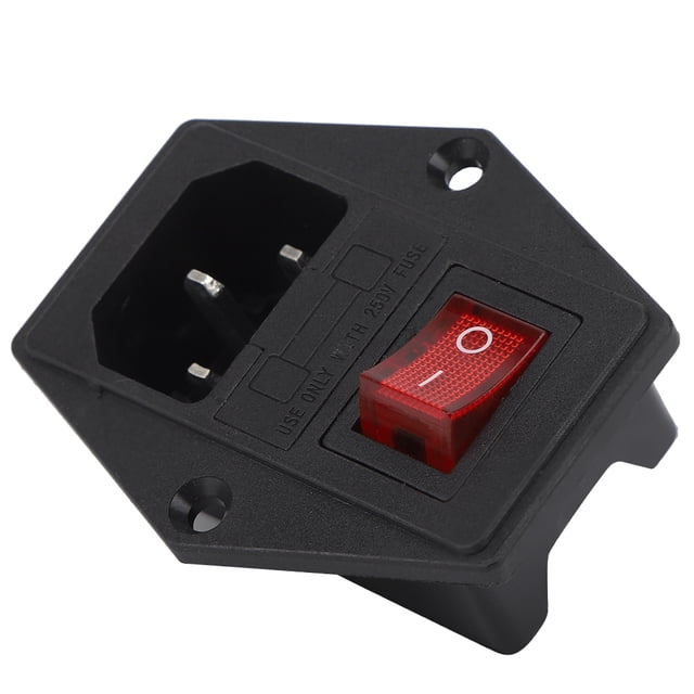 Interruptor de toma de corriente, 3 piezas, toma de corriente de CA, interruptor de toma de corriente, accesorios de impresora D, máxima comodidad