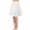 White, variant on Women's Solid Color Skirt Base Skirt No Penetration Skirt (50CM) Rip Skirt Length 2 Two Piece Skirt Set for Women Rhinestone Fringe Skirt Leather Skirts for Women A Line Skirt Suede Skirts for Women