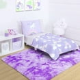 thumbnail image 3 of Dwelke Soft Colorful Rugs for Girls Room, Fluffy Rainbow Area rug Cute Floor Carpets Shaggy Playing Mat for Kids Baby Girls Bedroom Nursery Home Decor 4'x6'Purple, 3 of 5