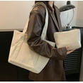thumbnail image 2 of LinYooLi Corduroy Tote Bag Shoulder Bag Women Cute Satchels Hobo Bags CrossBody Purse College Work Travel Bag Tote Handbag 2024, 2 of 7