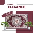 thumbnail image 6 of KOOL HOME Traditional Sakarya Area Rug - CO17_640_Burgundy Premier Collection Indoor Medallion Rectangular Area Rug Soft Polypropylene Classic Colors Rugs for Bedroom, Living Room, Floor Covering., 6 of 6