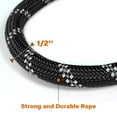 thumbnail image 3 of ZOUYUE Rope Dog Leash 6.5 FT with Comfortable Padded Handle, Highly Reflective Threads Dog Leash for Large/Medium Dogs, 1/2 inch, Multi-Color, 3 of 7