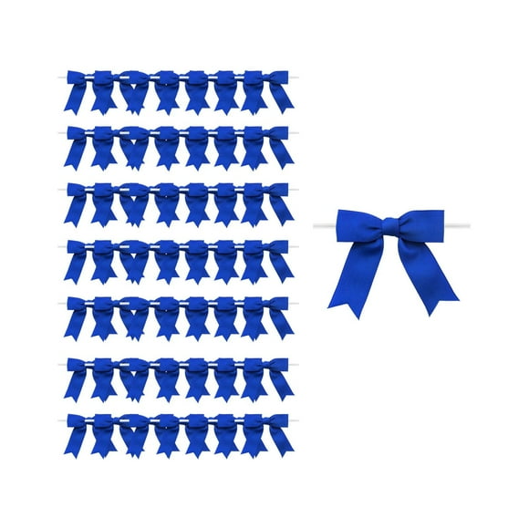 Bwiyojiz Décoration Maison Décorations de la Saint-Valentin Décoration Compte 50 Pcs Produits de Fête Ruban Fait Main Nœud Accessoires DIY Boisson Parfum et Vêtements Boîte Cadeau Emballage, Cadeaux pour Sœur, Bleu