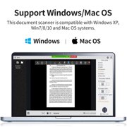CZUR Shine Ultra Pro 24MP Document Scanner, USB Book Scanner, Portable Document Camera, A3 Large Format Book Scanner, Adjustable Height, Max DPI 440, for Windows & Mac