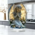 thumbnail image 4 of 2026 Gorgeous Angel Prayer Angel Statue Decoration, Finely Detailed Wings Gracefully Wrap Around The Cross, Elegant Boho Style, Premium Acrylic Material,Bohemian Aesthetic, 4 of 5