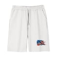 thumbnail image 5 of Kids White USA Flag T-Shirt and Shorts 2 Piece Matching Outfit for 4th of July, Unisex for Kids Boys Girls,Size 7 T, 5 of 9