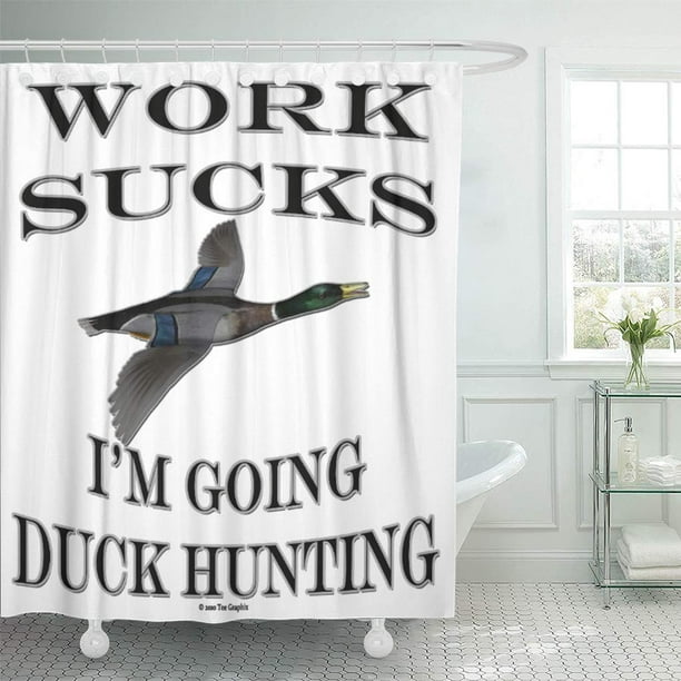 Shower Curtain 60x72 Inch, Duck Hunting Shower Curtain