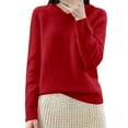 thumbnail image 1 of Chandail à Capuchon Surdimensionné pour Femme - Tricot Doux à Col Rond, Manches Longues, Haut d'Hiver Douillet et Chaud, Décontracté et Confortable pour le Quotidien, 1 of 8
