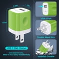 thumbnail image 6 of Type C Charger Block, Phone Charger USB C Wall Adapter Plug with 6FT USB C Charging Cable Compatible with iPhone 16 15 14, Samsung, Phone Chargers for Android Phone, Green, 6 of 7