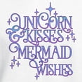 thumbnail image 3 of CafePress - UNICORN KISSES And MERMAID WISHES Sweatshirt - Pullover Hoodie, Hooded Sweatshirt, 3 of 4