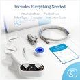 thumbnail image 3 of Clear Rear Bidet Attachment for Toilet - Toilet Bidet with 2 Retractable Nozzles for Front & Back Cleansing - Non Electric, Fresh Water Bidet Toilet Seat Attachment - Easy Install Bidet Sprayer, 3 of 6