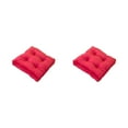thumbnail image 4 of Moyic Cojín de asiento y cómodo para máxima relajación, cojines cuadrados para el suelo, cojín para silla, color rojo rosa, 43x43cm Rosa roja 43*43cm 2piezas, 4 of 6
